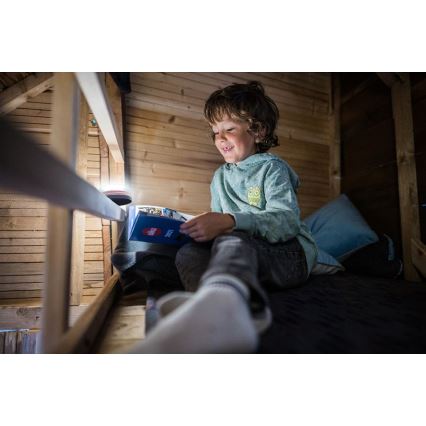 Ledlenser KIDCAMP6 RAINBOW - Lâmpada portátil LED dimerizável, 3xAAA, IP44, azul