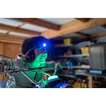 Ledlenser KIDCAMP6 RAINBOW - Lâmpada portátil LED dimerizável, 3xAAA, IP44, azul