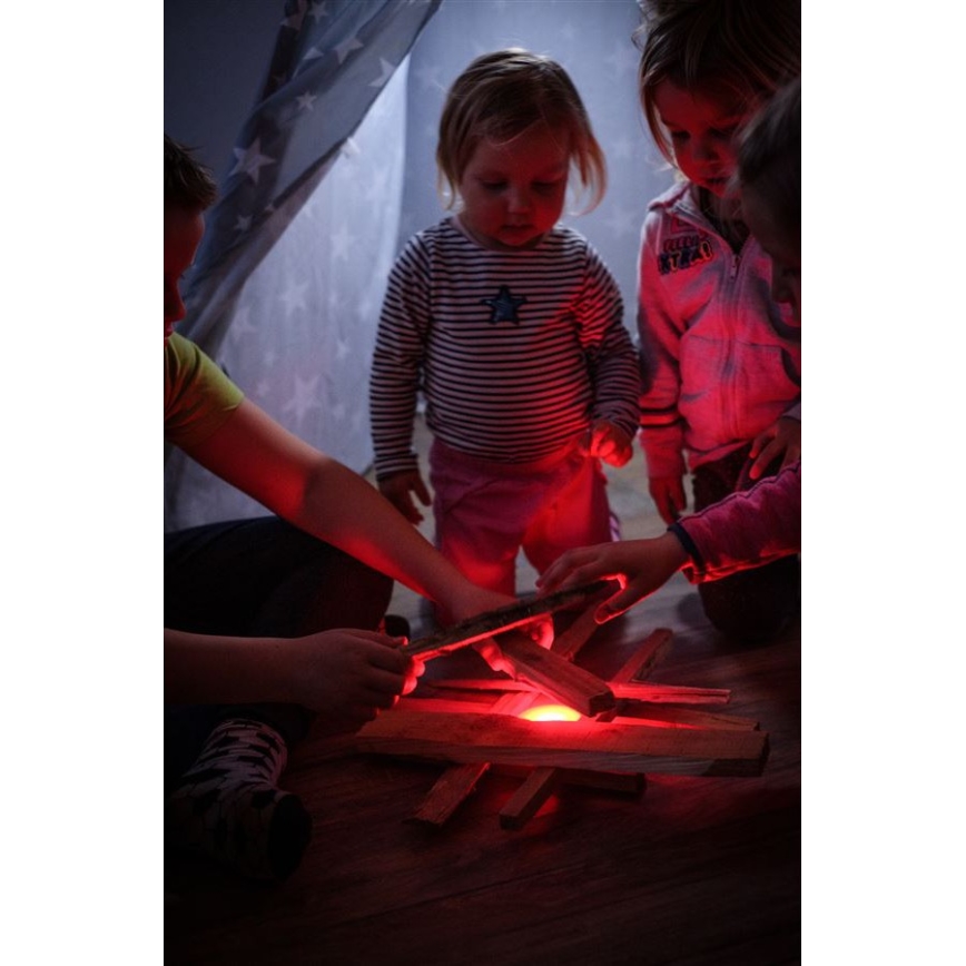 Ledlenser KIDCAMP6 RAINBOW - Lâmpada portátil LED dimerizável, 3xAAA, IP44, azul
