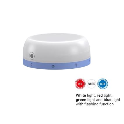 Ledlenser KIDCAMP6 RAINBOW - Lâmpada portátil LED dimerizável, 3xAAA, IP44, azul