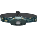 Ledlenser KIDLED2 DINO - Lanterna de cabeça infantil LED regulável, 1xAAA, IPX4, 40 lm, 20 h, verde