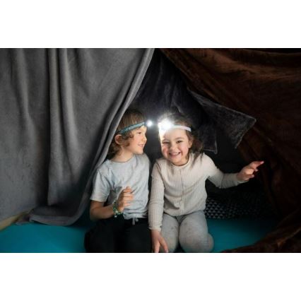 Ledlenser KIDLED2 RAINBOW - Lanterna frontal infantil LED regulável LED/1xAAA IPX4 40 lm 20h roxa