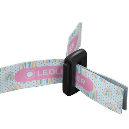 Ledlenser KIDLED2 RAINBOW - Lanterna frontal infantil LED regulável LED/1xAAA IPX4 40 lm 20h roxa