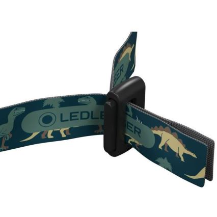 Ledlenser KIDLED4R DINO - Lanterna frontal infantil recarregável com LED e intensidade regulável LED/280 mAh IPX4 40 lm 18 h verde