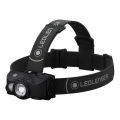 Ledlenser MH8 - Lanterna frontal recarregável com intensidade regulável LED/2xAA/1550 mAh IP54 600 lm 60 h preta
