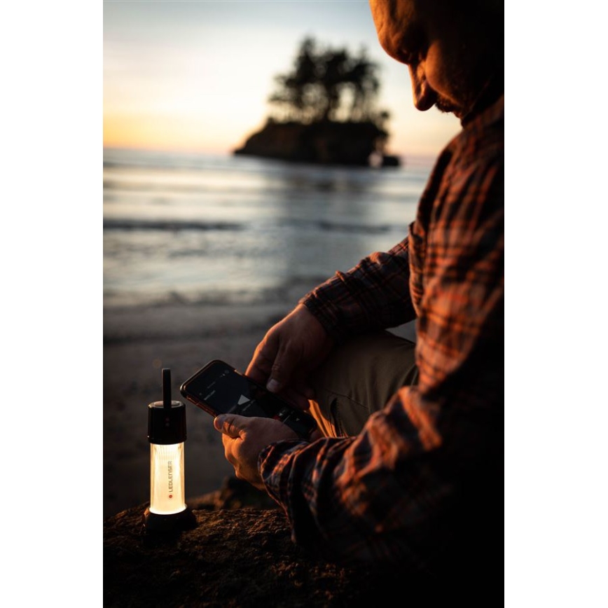 Ledlenser ML6 CONNECT LUZ QUENTE - Lanterna recarregável LED com regulação de brilho / 3000 mAh IP66 750 lm + controlo remoto