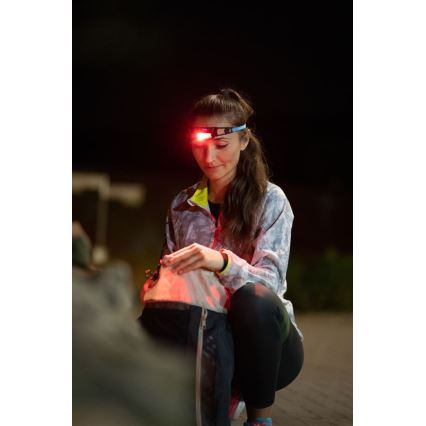 Ledlenser NEO1R - Lanterna frontal recarregável com LED regulável LED/730 mAh IP67 250 lm 15 h azul