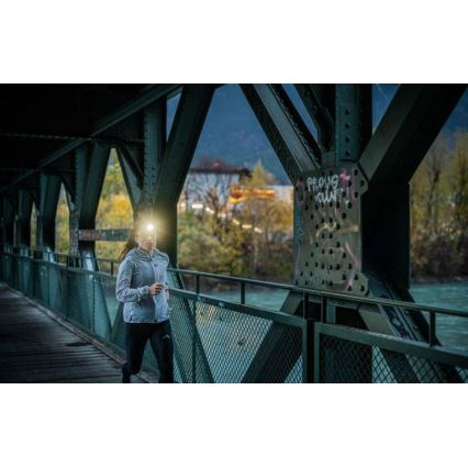 Ledlenser NEO1R - Lanterna frontal recarregável LED regulável, bateria 730 mAh, IP67, 250 lm, 15 h, verde