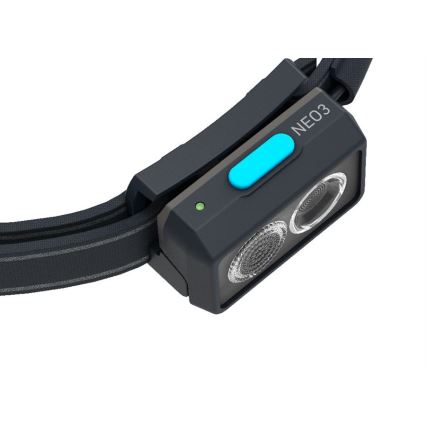Ledlenser NEO3 - Lanterna de cabeça LED dimerizável LED/3xAAA IP54 400 lm 20 h azul