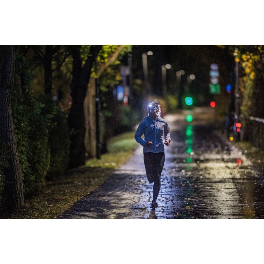 Ledlenser NEO5R - Lanterna frontal LED regulável recarregável LED/1800 mAh IP54 600 lm 35 h preta