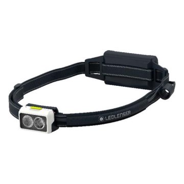 Ledlenser NEO5R - Lanterna frontal recarregável LED com regulação de intensidade, 1800 mAh, IP54, 600 lm, 35 h, preto/branco