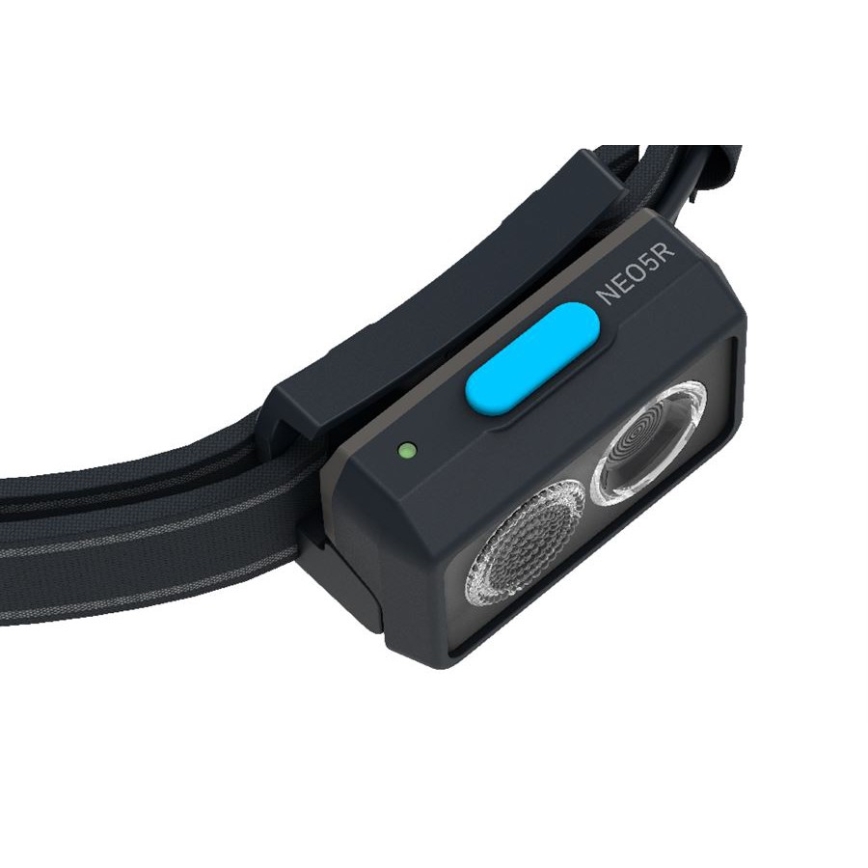 Ledlenser NEO5R - Lanterna frontal recarregável LED regulável, 1800 mAh, IP54, 600 lm, 35 h, azul