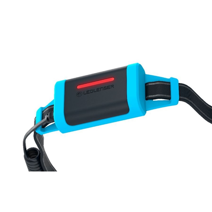 Ledlenser NEO5R - Lanterna frontal recarregável LED regulável, 1800 mAh, IP54, 600 lm, 35 h, azul