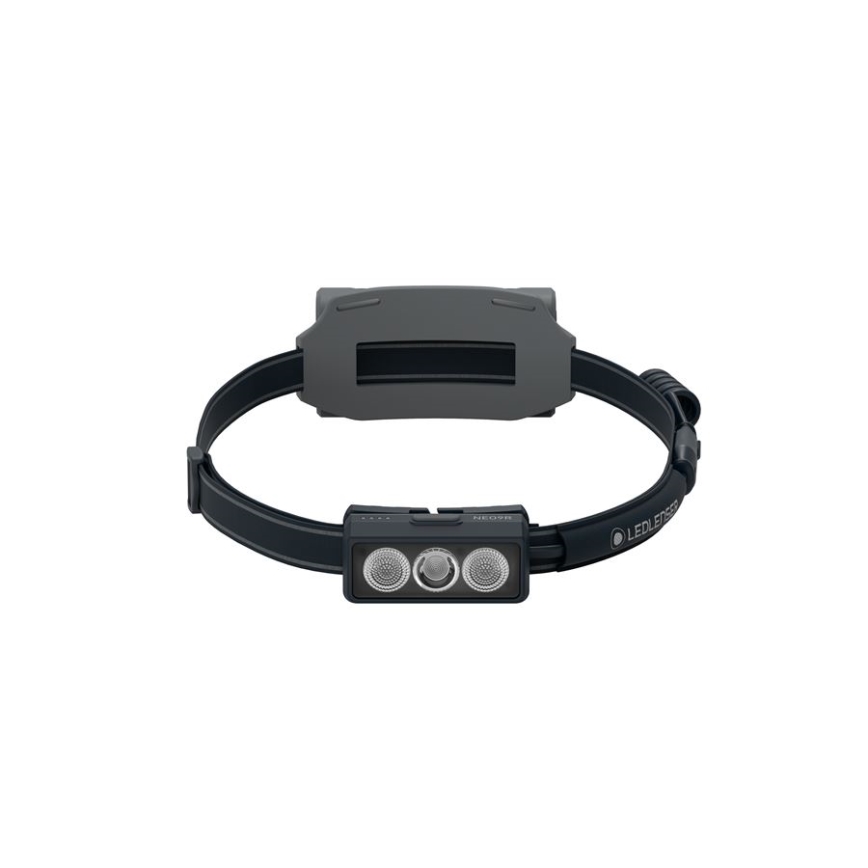 Ledlenser NEO9R - Lanterna frontal recarregável LED com dimmer/5000 mAh IP54 1200 lm 120 h preta/cinza