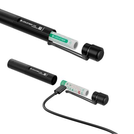 Ledlenser P2R - Lanterna recarregável LED regulável/LED/1xAAA/300 mAh IP54 200 lm 8 h preta