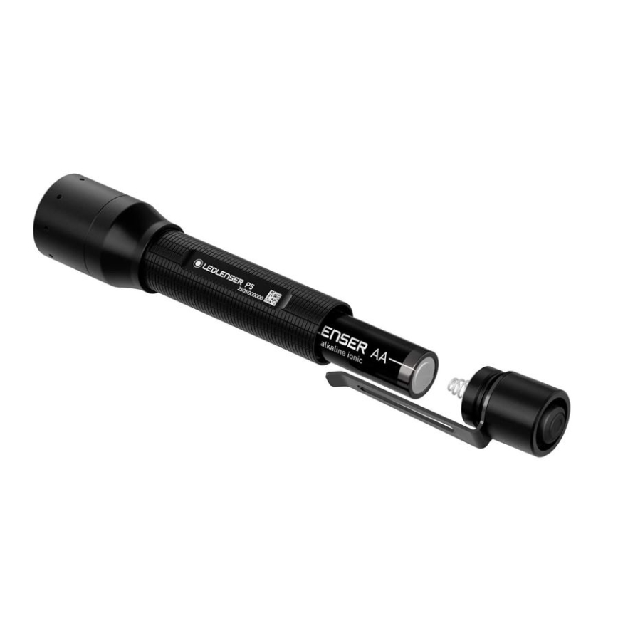 Ledlenser P5 - Lanterna LED regulável LED/1xAA IP54 200 lm 8 h preta