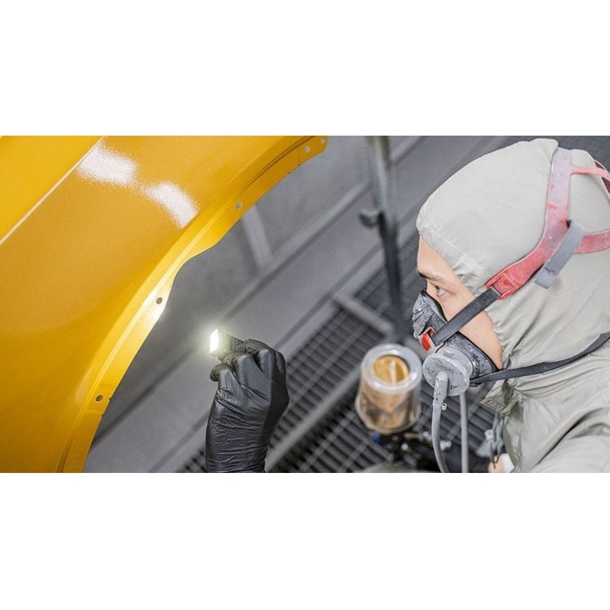 Ledlenser W1R - Lanterna de trabalho recarregável LED regulável com clipe, 740 mAh, IP54, 220 lm