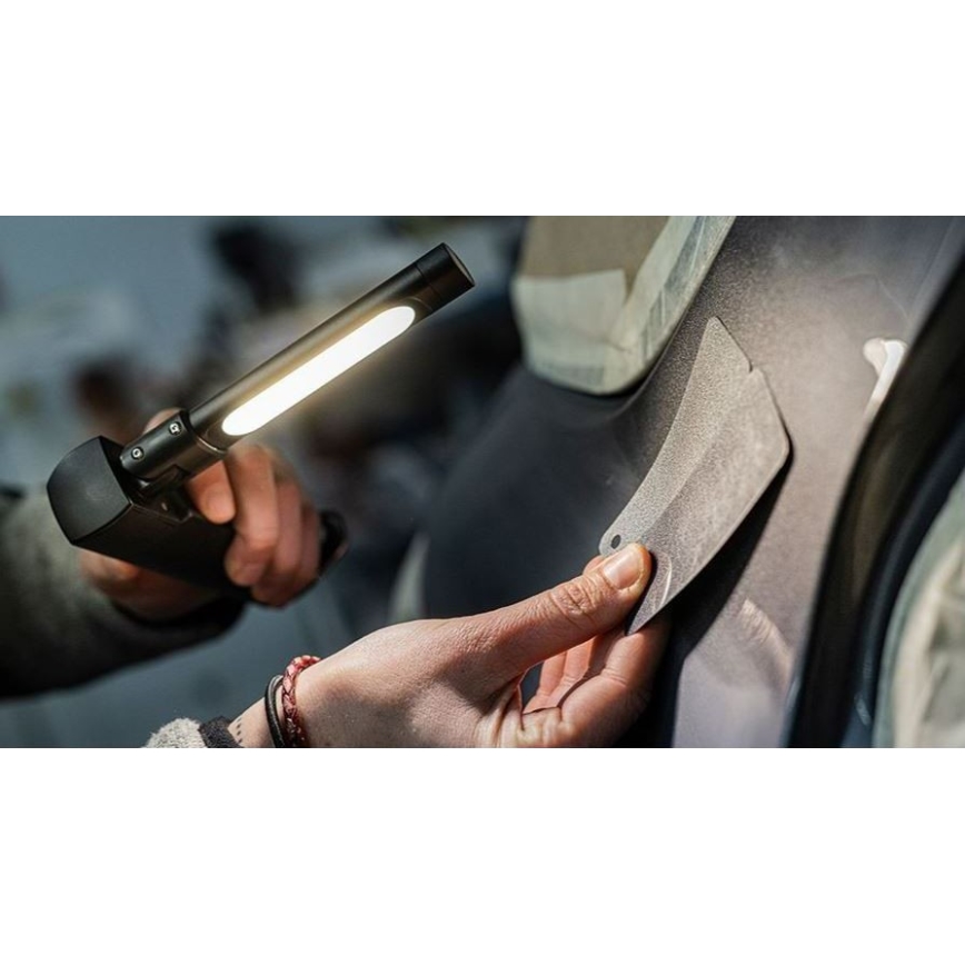 Ledlenser W7R - Lanterna de trabalho recarregável LED regulável / 2500 mAh / IP54 / 600 lm