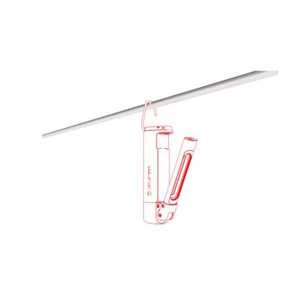 Ledlenser W7R - Lanterna de trabalho recarregável LED regulável / 2500 mAh / IP54 / 600 lm