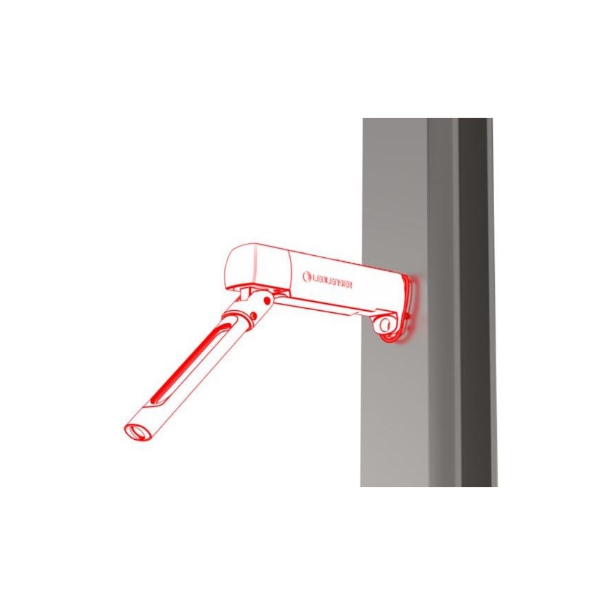Ledlenser W7R - Lanterna de trabalho recarregável LED regulável / 2500 mAh / IP54 / 600 lm