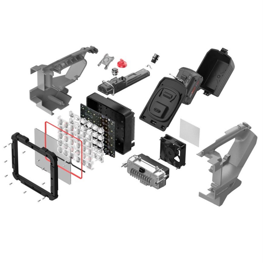 Ledlenser XP30R - Lanterna recarregável LED dimável LED/5000 mAh IP54 32000 lm 16 h cinzenta