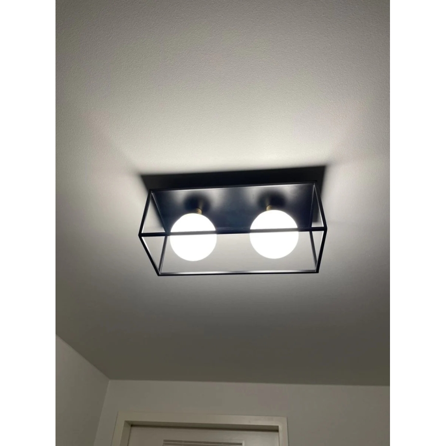 Ledvance - Aplique de parede exterior DECOR SQUARE 2xG9/28W/230V IP44