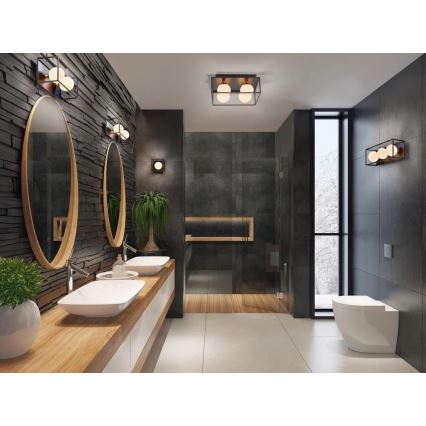 Ledvance - Aplique de parede exterior DECOR SQUARE 4xG9/28W/230V IP44