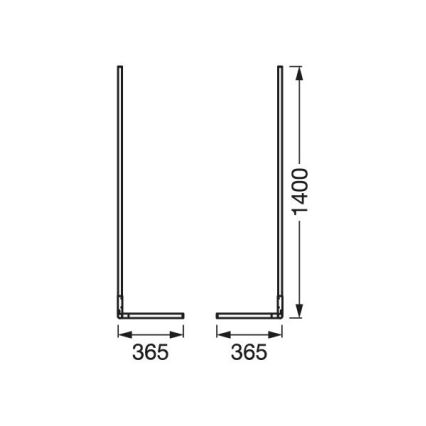 Ledvance - Candeeiro de chão LED RGBW com regulação SMART+ FLOOR LED/14W/230V 2700-6500K Wi-Fi + controlo remoto