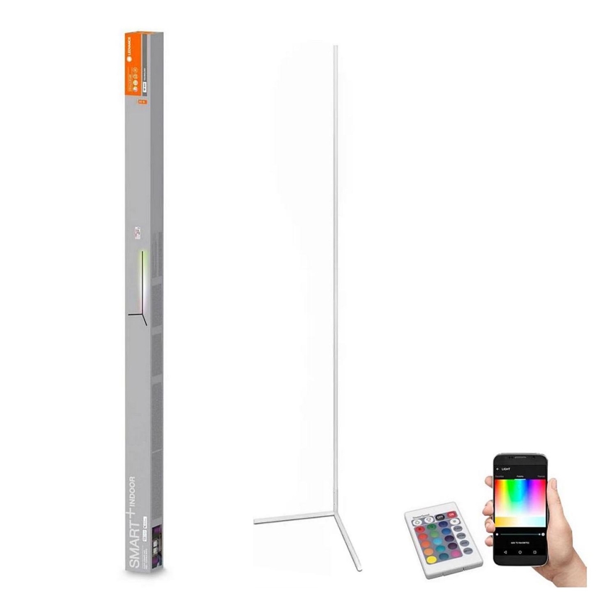 Ledvance - Candeeiro de chão LED RGBW com regulação SMART+ FLOOR LED/20W/230V 2700-6500K Wi-Fi branco + controlo remoto