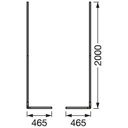 Ledvance - Candeeiro de chão LED RGBW com regulação SMART+ FLOOR LED/20W/230V 2700-6500K Wi-Fi branco + controlo remoto