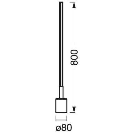 Ledvance - Candeeiro de chão LED RGBW com regulação SMART+ FLOOR LED/8W/230V 2700-6500 Wi-Fi branco + controlo remoto