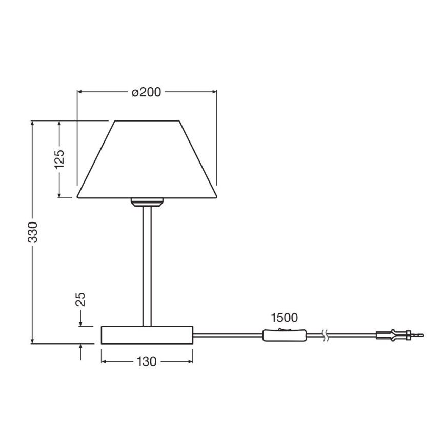Ledvance - Candeeiro de mesa DECOR RAFFIA 1xE27/15W/230V bastão de ráfia