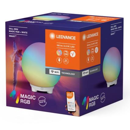 Ledvance - Candeeiro de mesa LED RGBW regulável SMART+ MAGIC LED/2,5W/5V 2200-6500K Wi-Fi