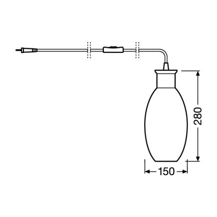 Ledvance - Candeeiro de mesa GRAPE 1xE27/40W/230V