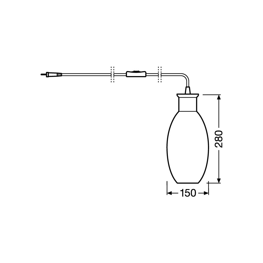 Ledvance - Candeeiro de mesa GRAPE 1xE27/40W/230V