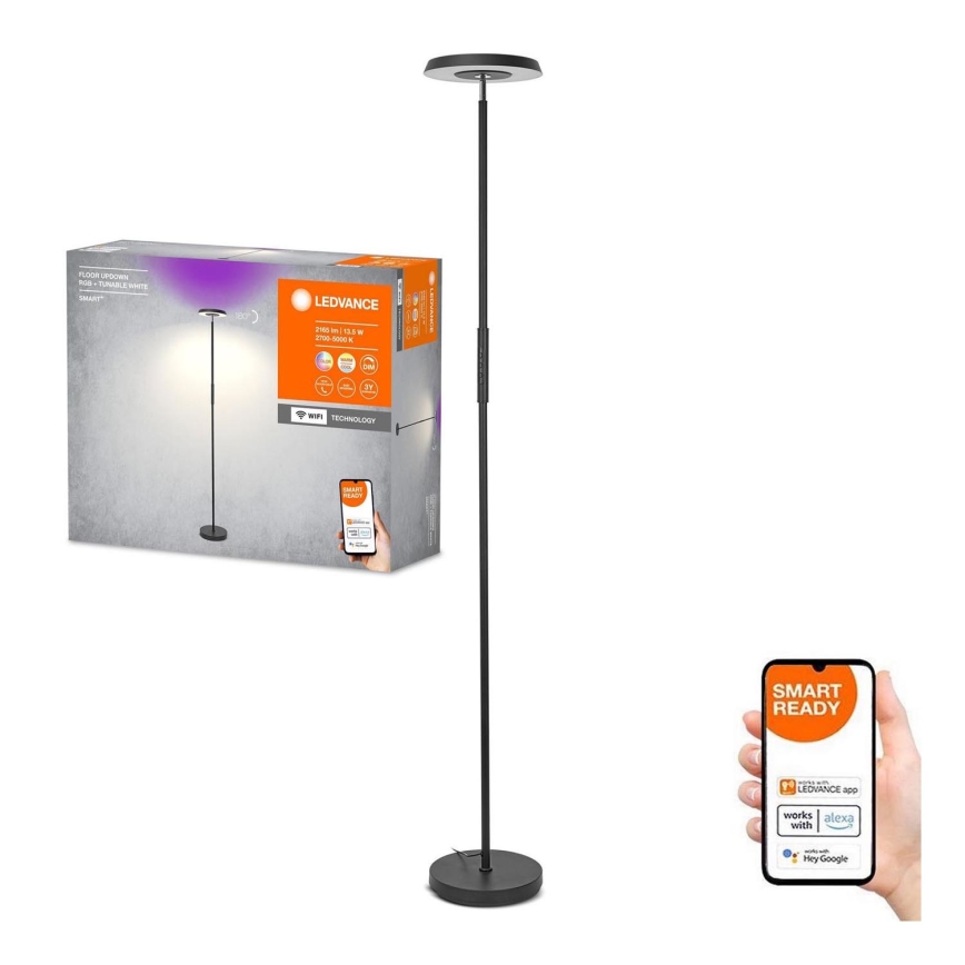 Ledvance - Candeeiro de pé LED RGBW dimerizável SMART+ FLOOR LED/24W/230V 2700-5000K Wi-Fi