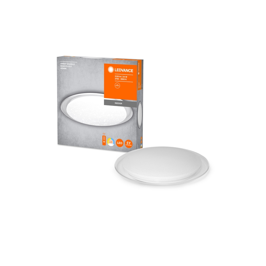 Ledvance - Candeeiro de tecto LED regulável ORBIS SPARKLE LED/24W/230V 2700-6500K diâmetro 50 cm + controlo remoto