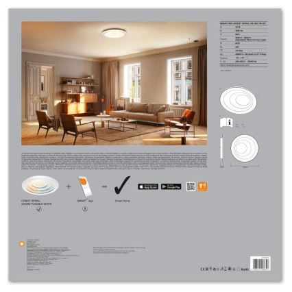 Ledvance - Candeeiro LED dimerizável SMART+ SPIRAL LED/40W/230V 3000K-6500K Wi-Fi