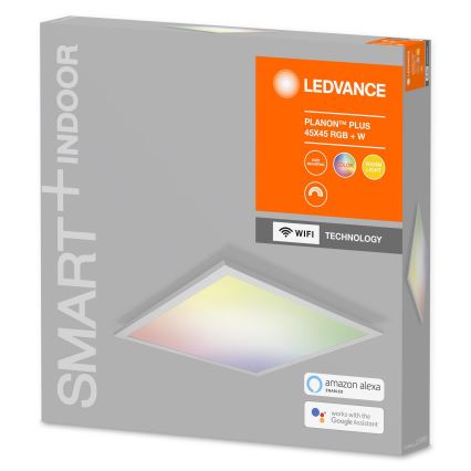 Ledvance - Luminária de teto dimerizável LED RGBW SMART+ PLANON LED/28W/230V 45x45 cm Wi-Fi