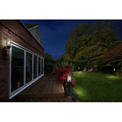 Ledvance - Candeeiro exterior AMBER 1xE27/20W/230V IP44