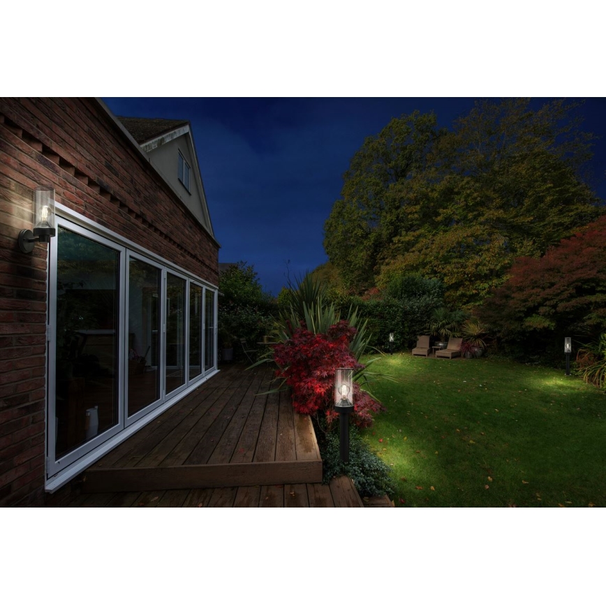 Ledvance - Candeeiro exterior AMBER 1xE27/20W/230V IP44