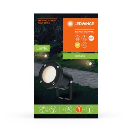 Ledvance - Candeeiro exterior LED ENDURA HYBRID NAUT SPIKE LED/2W/12V IP44