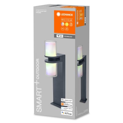 Ledvance - Candeeiro exterior LED RGBW com regulação CASCADE 2xLED/7W/230V IP44 Wi-Fi