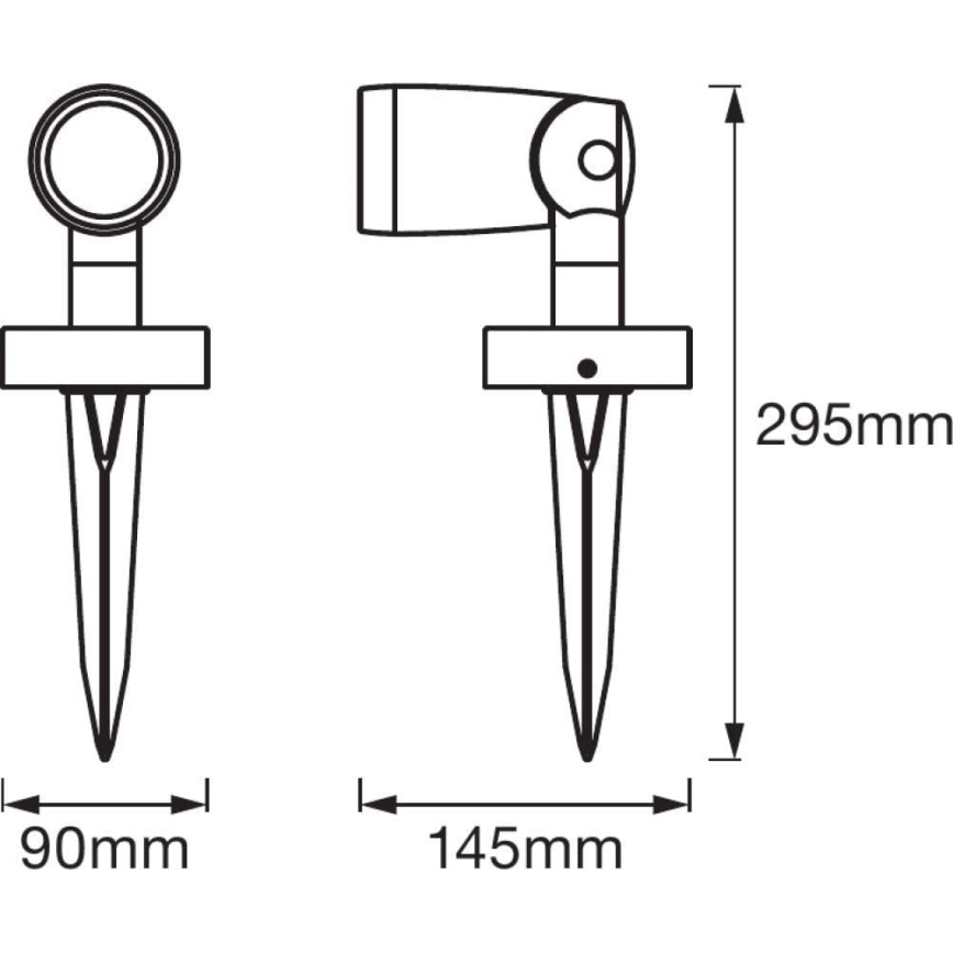 Ledvance - Conjunto de expansão de candeeiro exterior LED RGBW SMART+ SPOT LED/4,5W/230V IP65 Wi-Fi