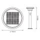 Ledvance - Candeeiro solar LED com regulação e sensor CIRCLE LED/6W/3,2V IP44