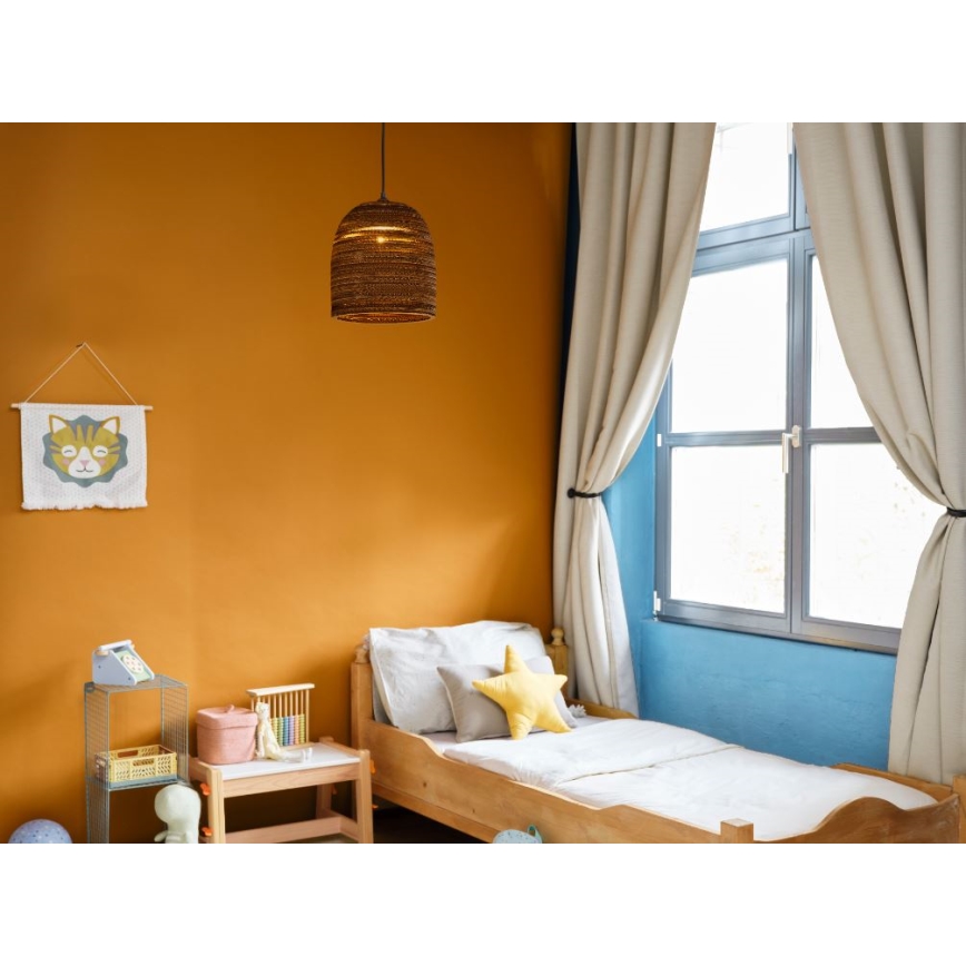 Ledvance - Candeeiro suspenso DECOR CARDBOARD 1xE27/15W/230V diâmetro 25 cm