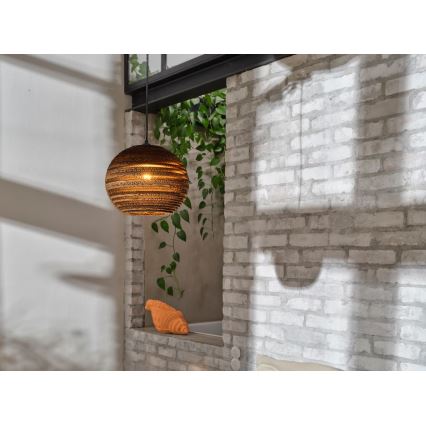 Ledvance - Candeeiro suspenso DECOR CARDBOARD 1xE27/15W/230V diâmetro 26 cm