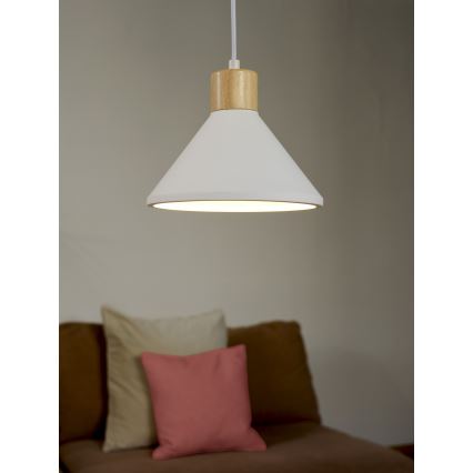 Ledvance - Candeeiro suspenso DECOR PLASTER 1xE27/25W/230V diâmetro 22 cm gesso branco