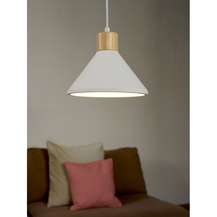 Ledvance - Candeeiro suspenso DECOR PLASTER 1xE27/25W/230V diâmetro 22 cm gesso branco