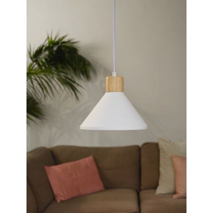 Ledvance - Candeeiro suspenso DECOR PLASTER 1xE27/25W/230V diâmetro 22 cm gesso branco